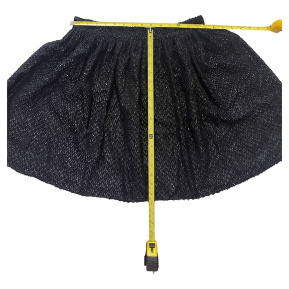 MICHAEL Michael Kors Black Silk Blend Sequin Flare Skirt Women's Size 8 - Picture 11 of 13